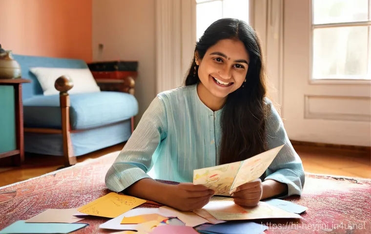 헤이지니의 팬 메일 소개 - **Prompt:** A heartwarming scene featuring a joyful child, approximately 7 years old, with bright, c...