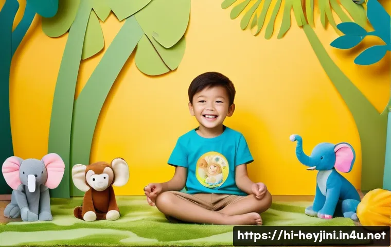 헤이지니 콘텐츠의 SEO 전략 - **Prompt 1: Imaginative Jungle Adventure Playtime**
Generate an image of a joyful 6-year-old chi...